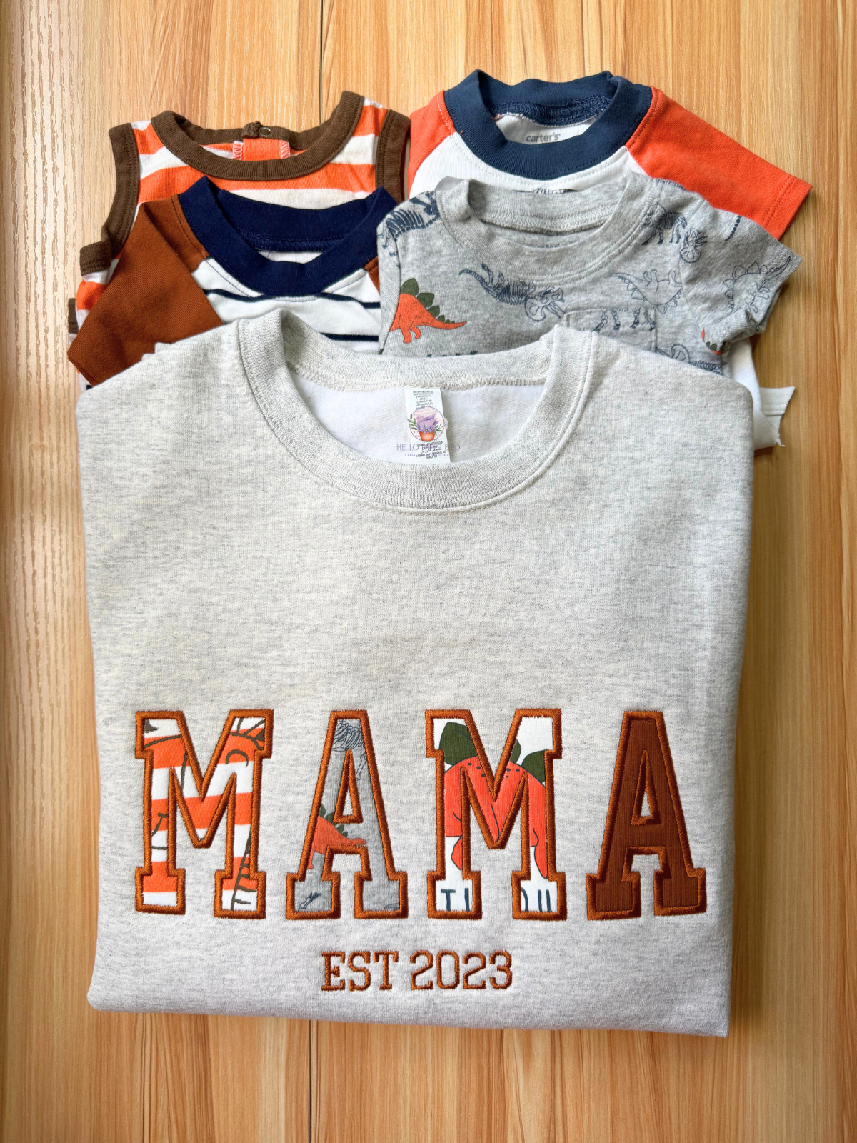 Custom Keepsake Sweatshirt – Straight Letter Design – Made From Your Loved One’s Clothes