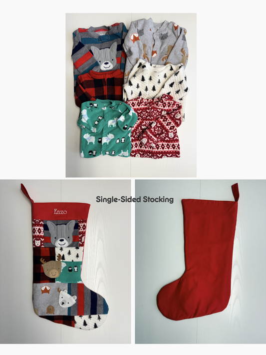Christmas Keepsake Stocking Made from Your Baby’s Clothing