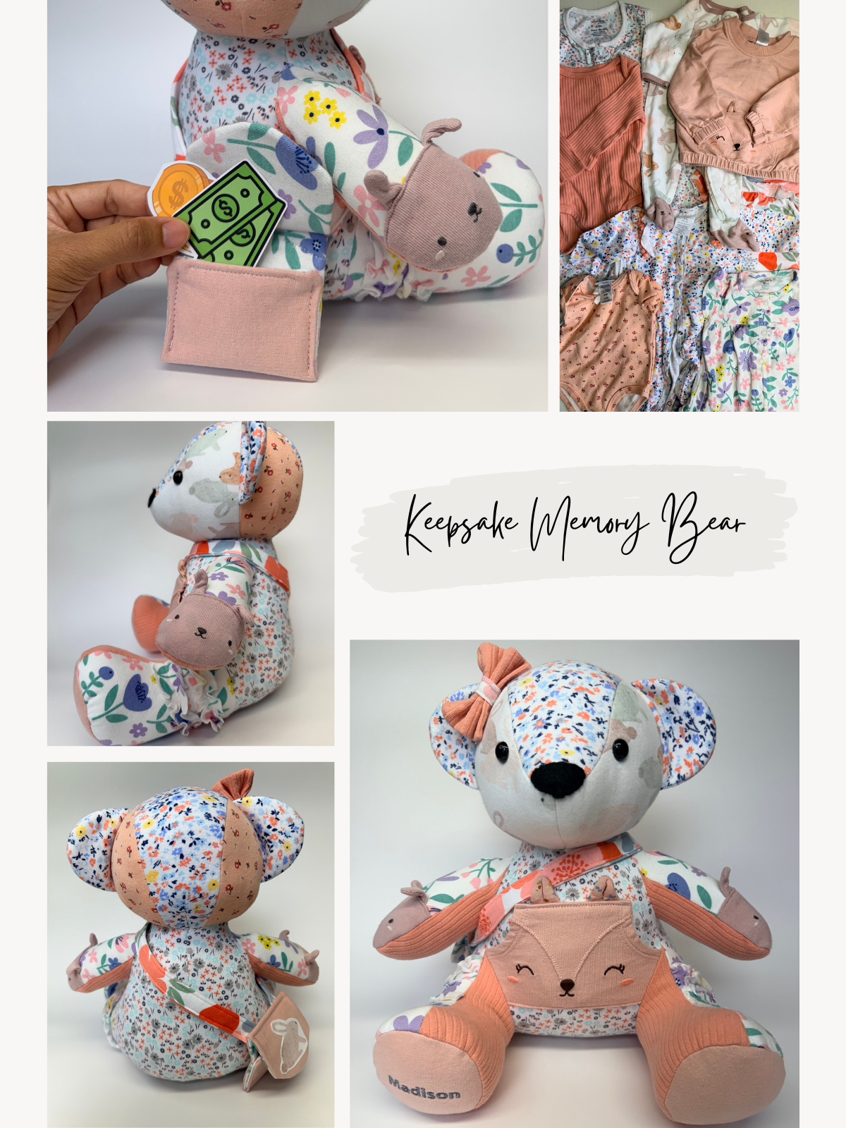 Memory Bear Keepsake – Made from Your Loved One’s Clothing