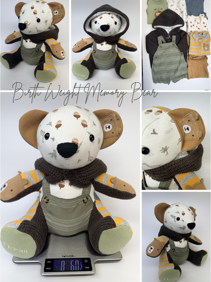 Signature Memory Bear Keepsake – Made from Your Loved One’s Clothing