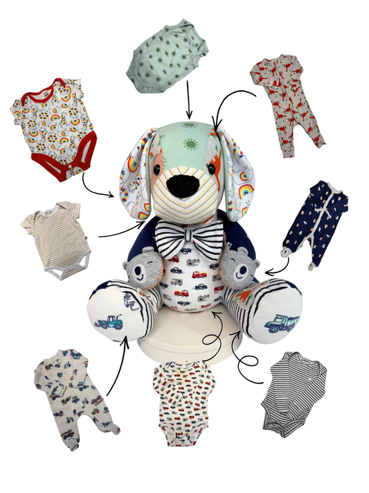 Memory Dog Keepsake – Made from Your Baby’s Clothes