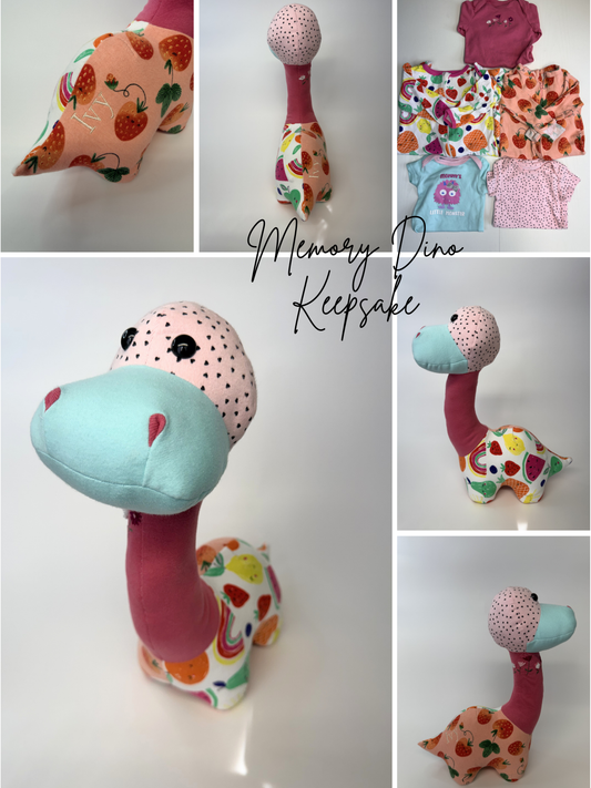Memory Dino Keepsake – Made from Your Loved One’s Clothing 🦕🤍