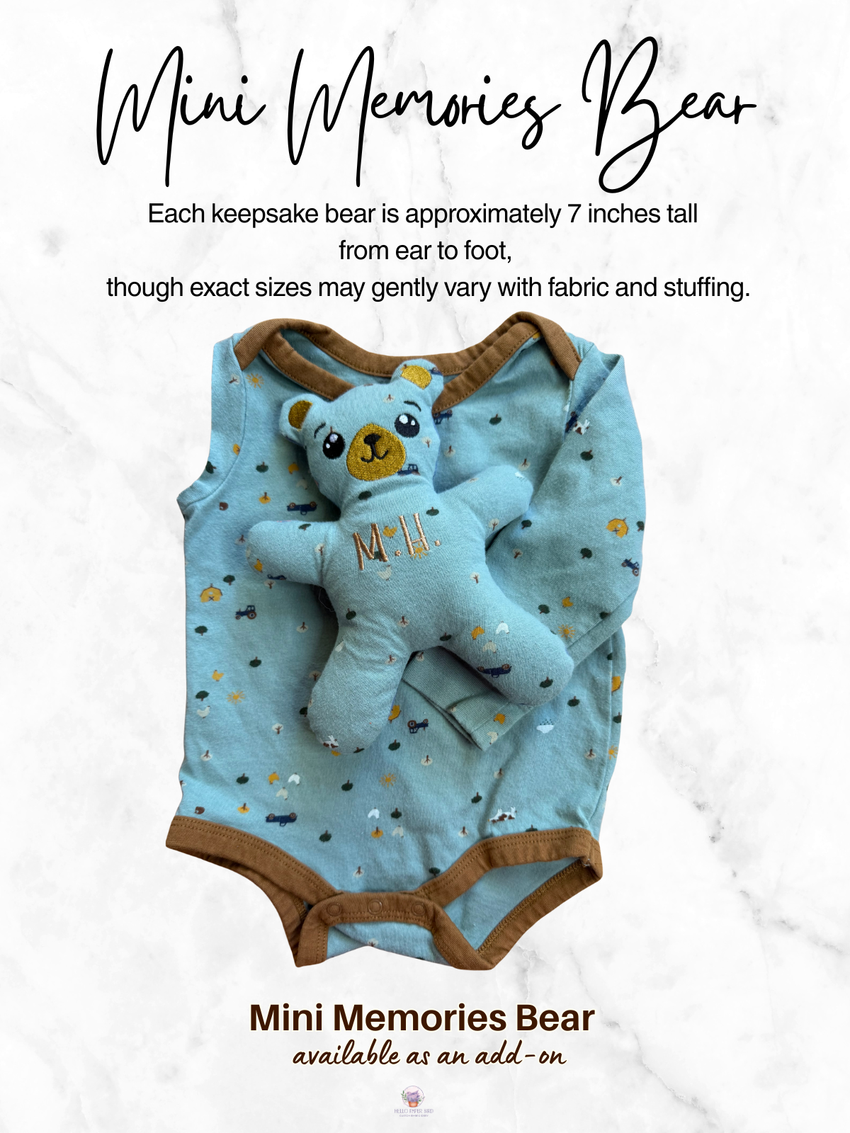 Custom Keepsake Sweatshirt – Straight Letter Design – Made From Your Loved One’s Clothes