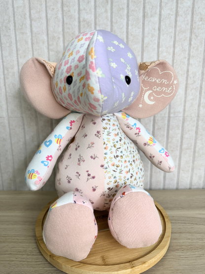 Keepsake Memory Elephant — Created from your loved one’s clothing 🤍